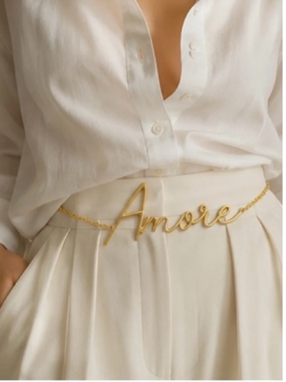 Amore Scrip Chain Waist  Belt